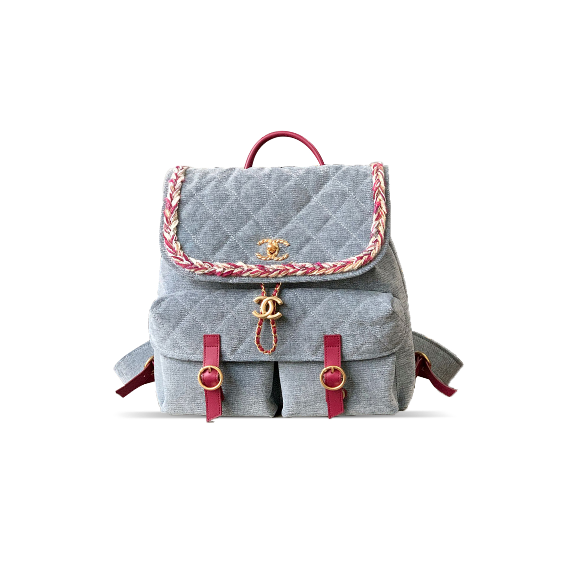 CHANEL DENIM SALZBURG BACKPACK 398251 (30*30*13cm)